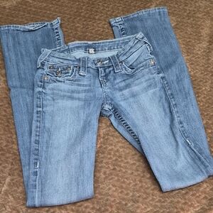 True Religion Light Blue Boot Cut Jeans